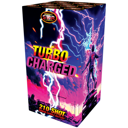 Turbo Charged 210 Shot Roman Candle Battery